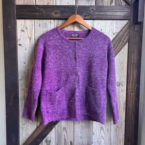 Tivoli of Ireland purple cardigan size medium